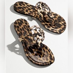 Tory Burch leopard Miller sandals size 8.5